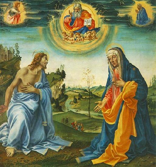 Filippino Lippi The Intervention of Christ and Mary oil painting picture